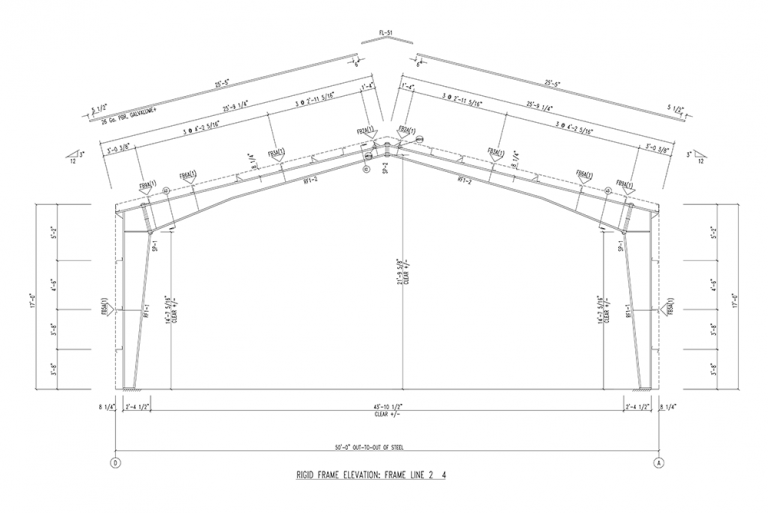 50x100x17 Metal Building | JOB ID: MT1665 - Metal Building Outlet